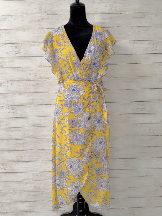 Japna Dresses & Skirts - Japna Floral Faux Wrap Dress